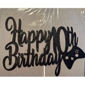 Video Game Happy 10th Birthday Cake Topper For Boy 10 Years Old Gamer Birthday